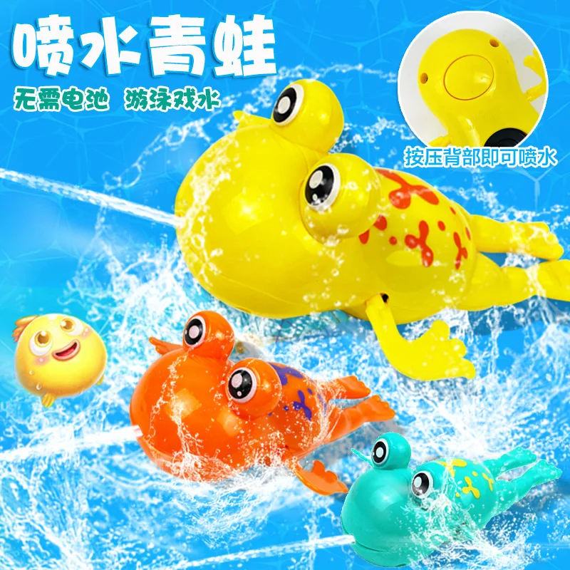 
Wholesale cartoon animal baby bath toy bathtub turtle hippo shark swimming toy 