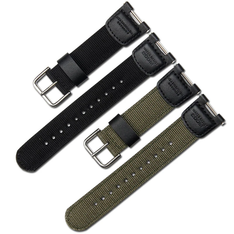 

Popular canvas nylon watch band for SGW-100 GW-3000B GW-3500B series