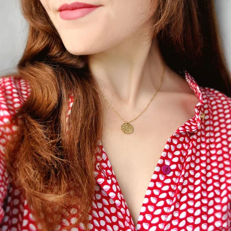 

Customizable Stainless Steel Thor Hammer Round Disc Necklaces Rose Gold Plated Fashion Jewelry Gifts Custom Jewelry Necklace, Rose gold, 14k gold, silver