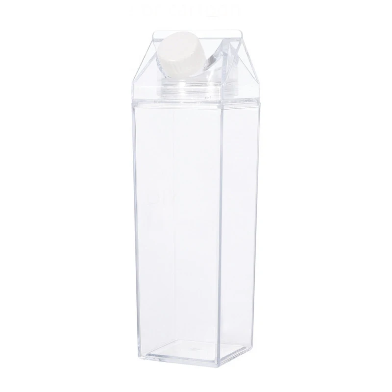 

Customized logo 500ml Clear Plastic Water Bottle Cute Milk Bottle