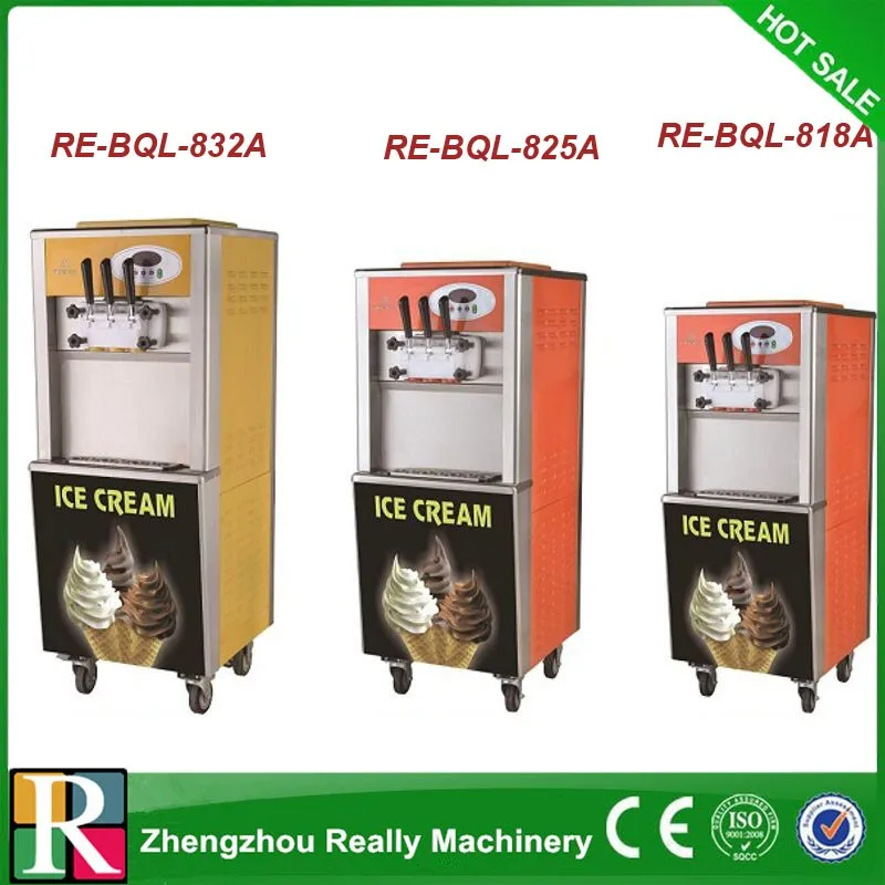 Coffee Shop Ice Cream Machine Commercial Soft Serve Ice Cream Making