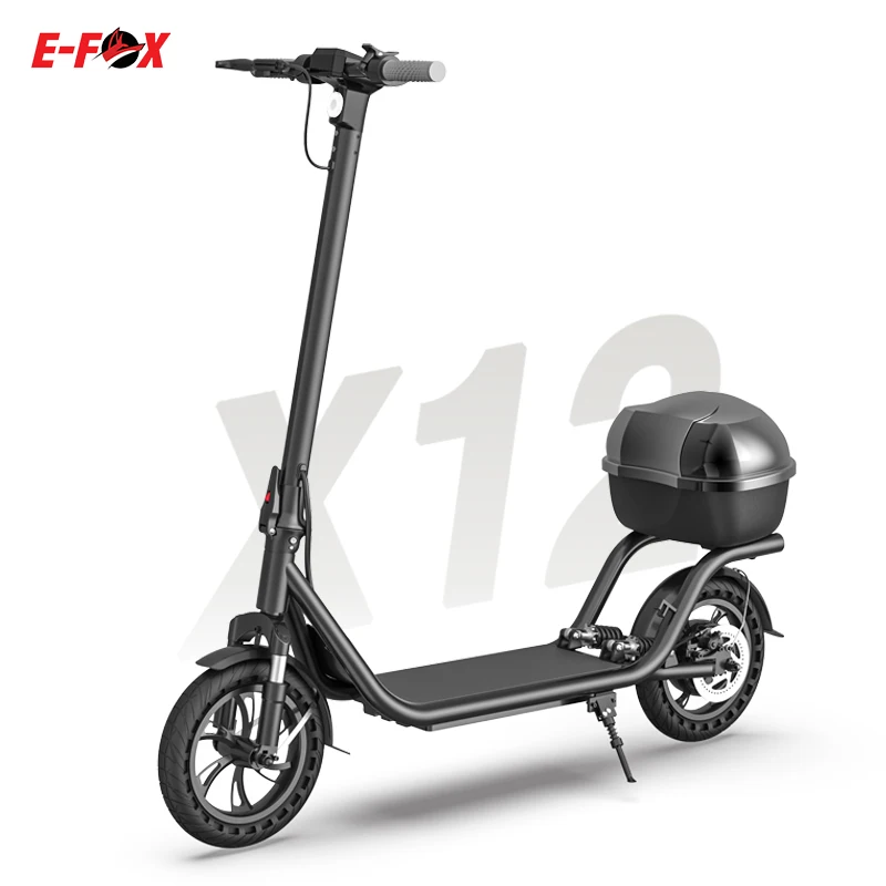 

E-FOX 2021 new arrivals 12inch 500w motor power wheel maserati electric mobility scooter with big wheel and detachable basket