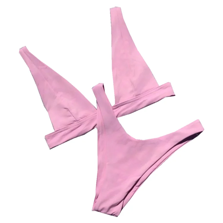 

Cikini 2020 Hot Sexy Extreme Bikini Women Solid Color Swimwea