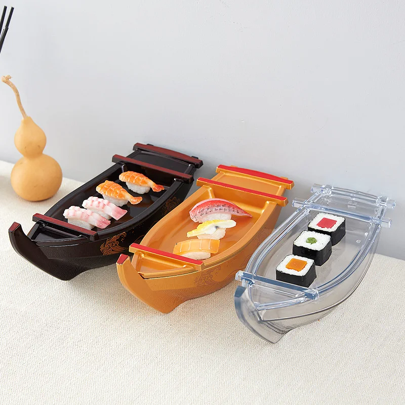 

CYF02 Restaurant Tableware Can Put Dry Ice Sushi Platter Sashimi Platter Salmon Platter Japanese Dragon Boat, Option