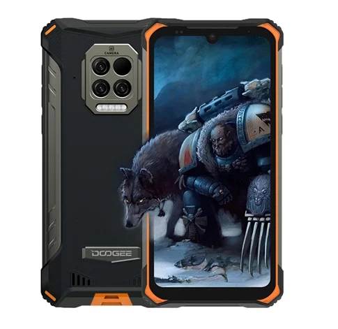 

Doogee S86 Pro IP68 Rugged Smartphone 8500mAh 6.1'' 8GB+128GB Helio P60 Global Bands Triple Camera thermometer Mobile Phone, Black/orange/red