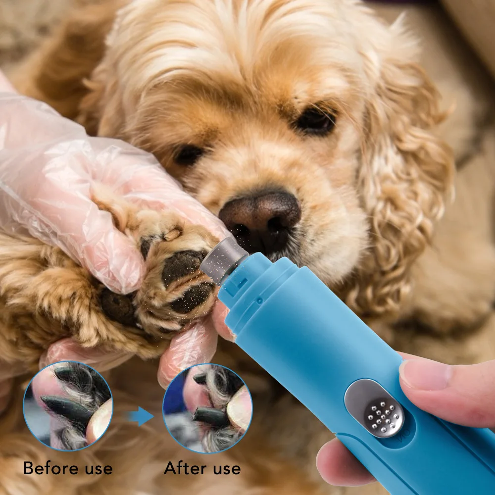 

Amazon Hot Sale Portable USB Rechargeable Dog Nail Trimmer Professional Automatic Pet Nail Grinder, Customized