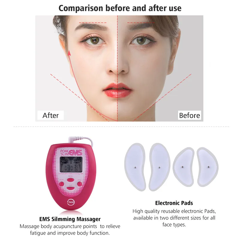 Ems Face Lifting Machine Electric Facial Massager Muscle Stimulator V Face  Slimming Massage Device Face Beauty Tens Machine New - Buy Ems,Facial  Massage,Facial Machines Product on Alibaba.com