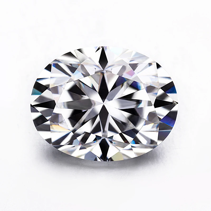 

Starsgem 10*7mm oval cut diamond quality test positive lab grown moissanites for ring jewelry