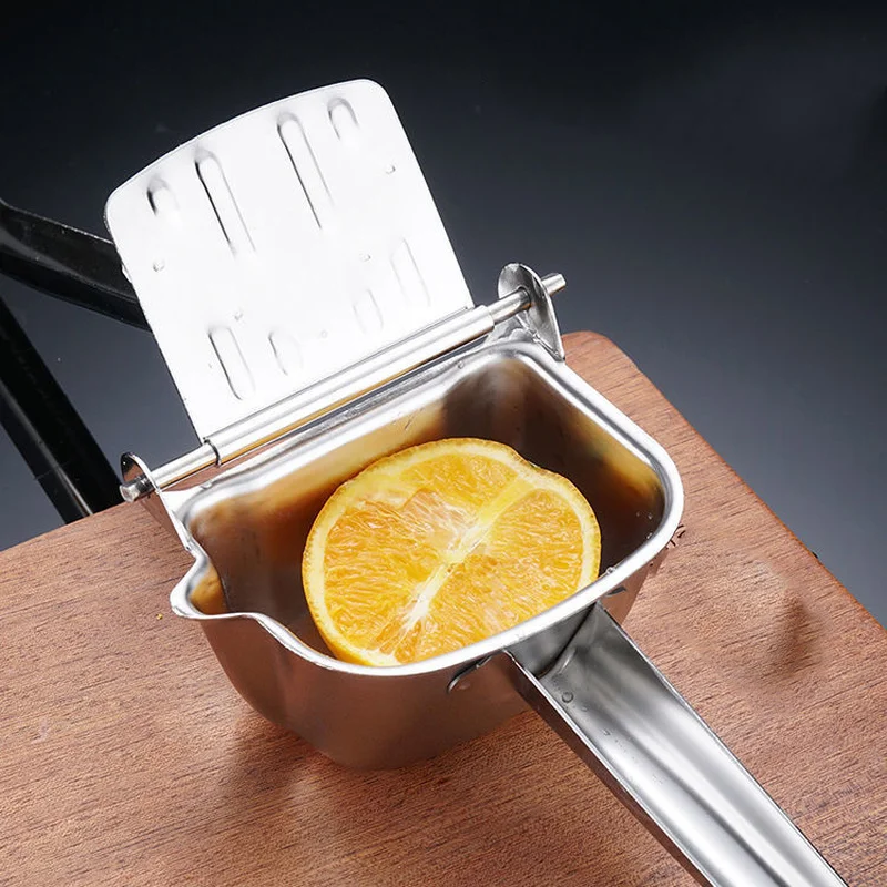 

Real Stainless Steel Lemon Squeezer Hand Press Heavy Duty Manual Fruit Juicer Extractor Maker Orange Lime Grapefruit Presser, Silver