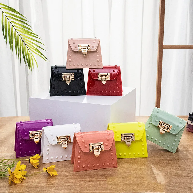 

Woman Bags Shoulder Small Pvc Jelly Handbag Beach Jelly Bag Ladies Purses And Handbag Mini Fashionable Summer Crossbody Handbag, Customized color