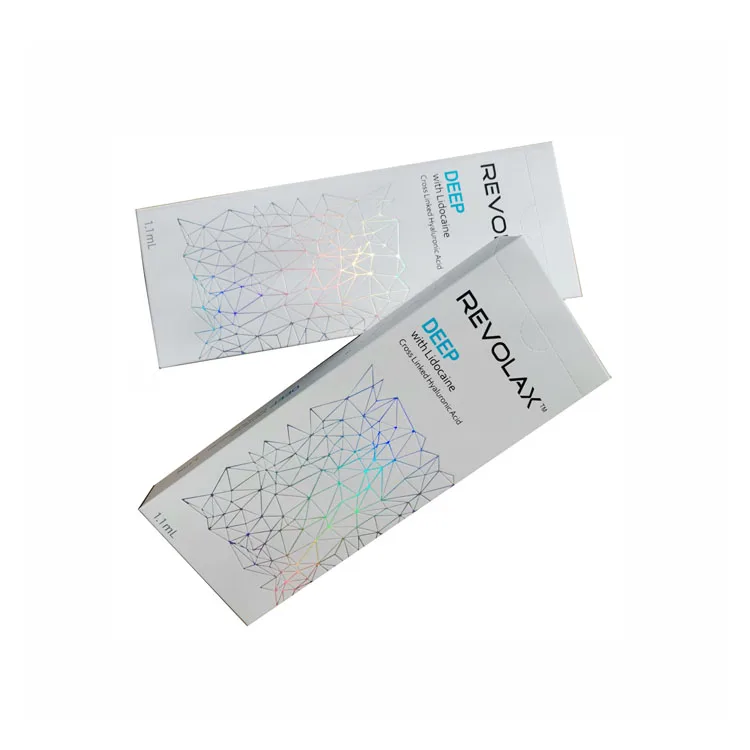 

Lasting and effective 1.1ml deep hyaluronic acid dermal filler gel revolax, Transparent