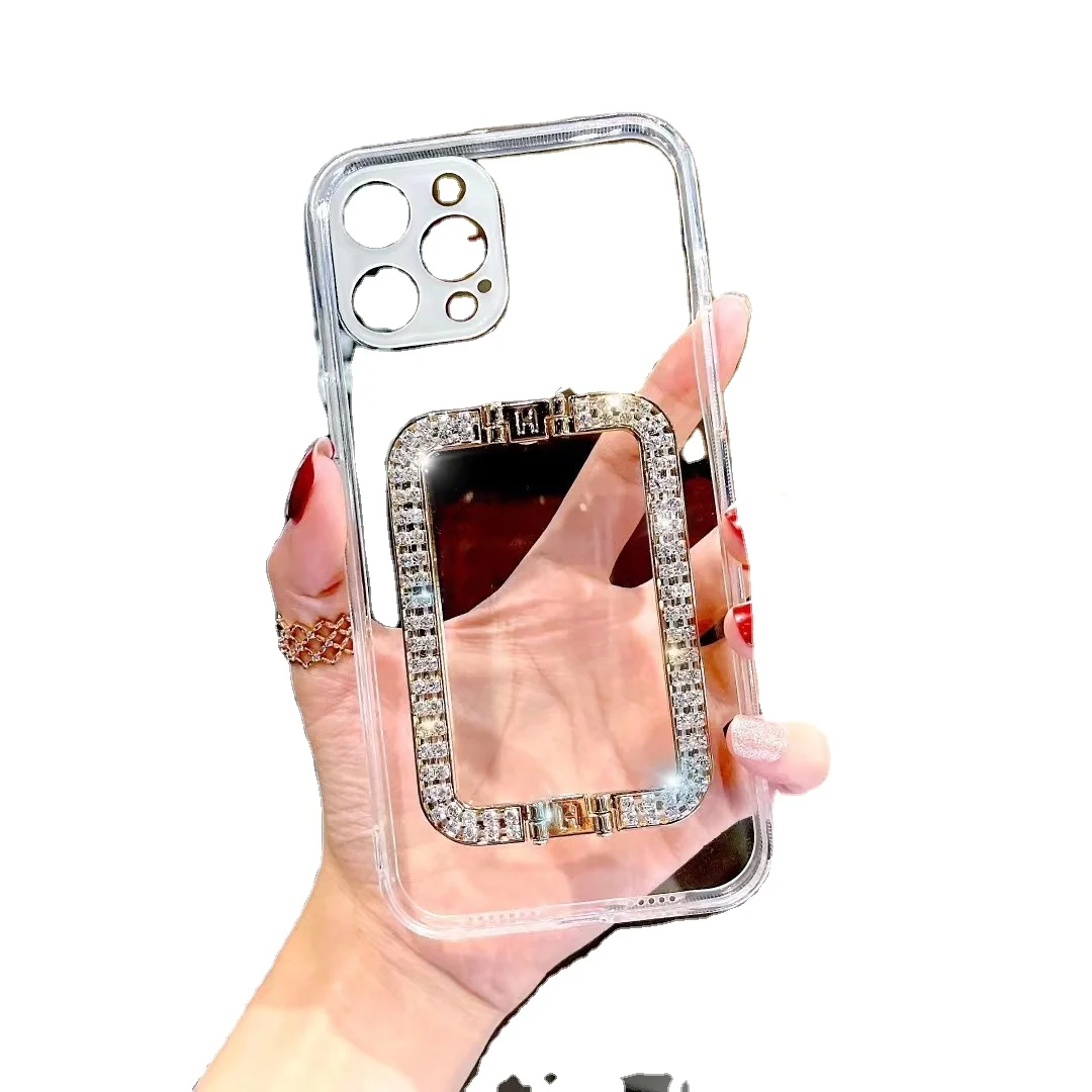 

Diamond frame bracket design for iphone 11 12 13 pro max phone case