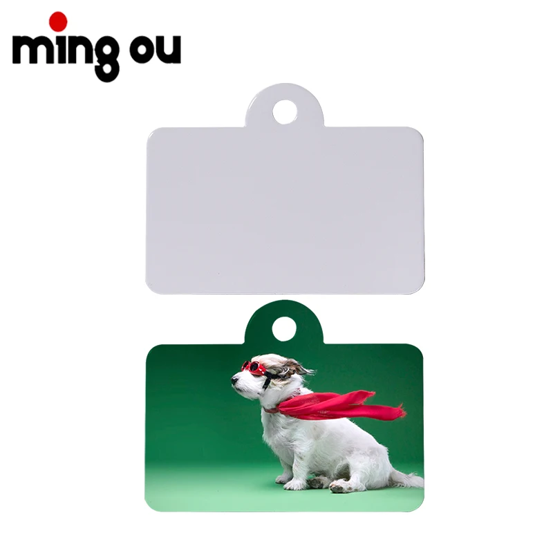 

Factory Price Sublimation Printed Double-sided Aluminum Pet ID Tags Dog Tag for DIY