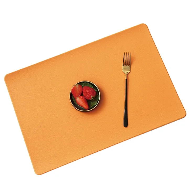 

Luxury soft pu leather placemats oil proof modern placemats for dining, Many color can choose