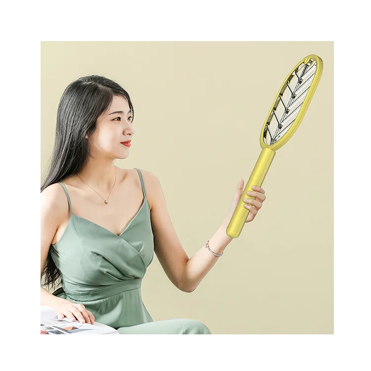 

Indoor Mosquito Killer Handheld Electronic Insect Killing Rechargeable Mosquito Killer Racket Mosquito Bat Fly Swatter, Yellow,green