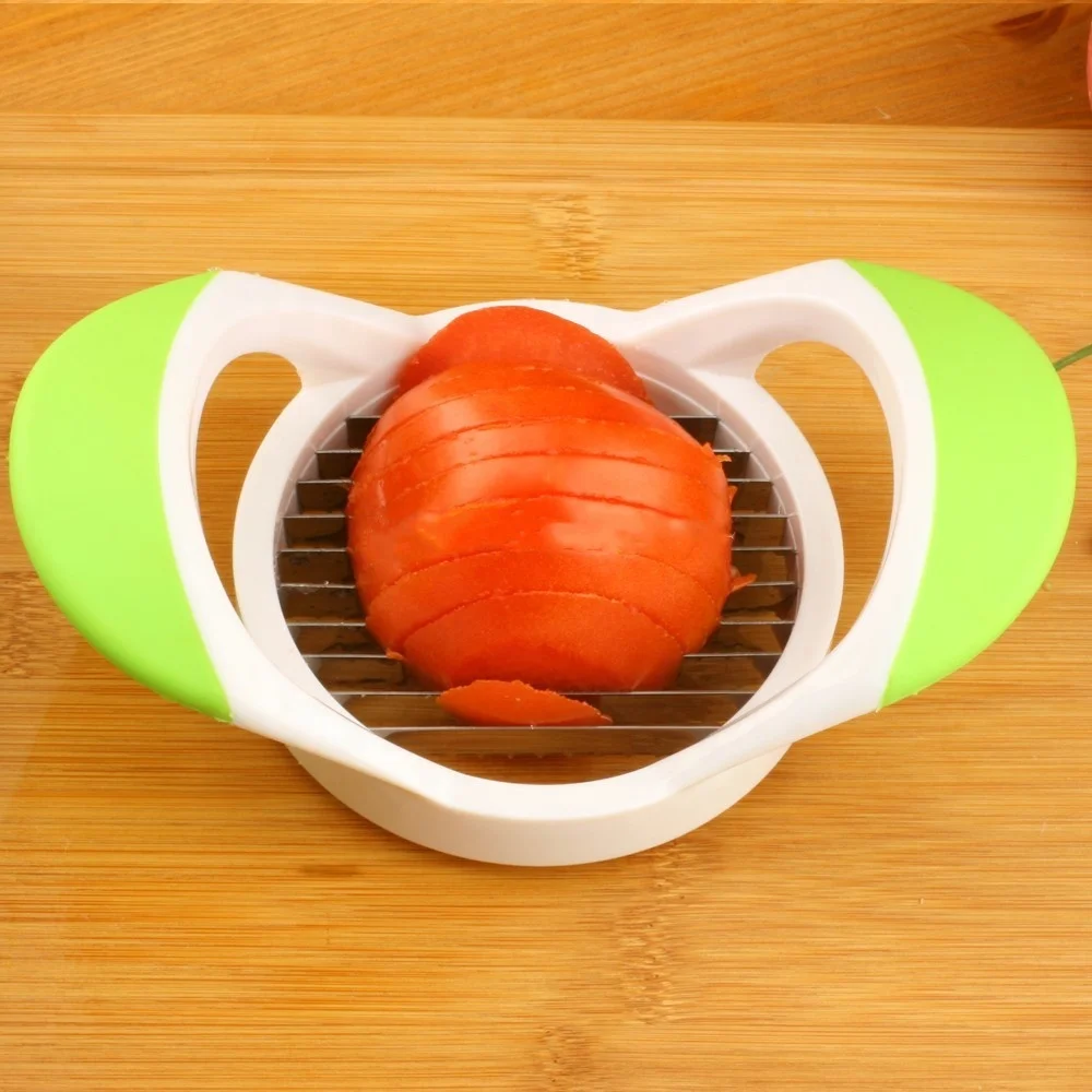 

Low MOQ Spot Creative Multifunction Fruit Separator Stainless Steel Tomato Cutter, Custom color