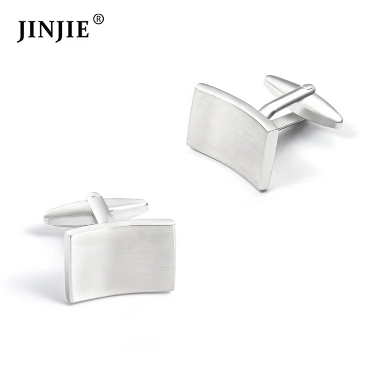 

Retail classic style silver color plated groomsmen cufflinks jewelry gifts set for wedding groom