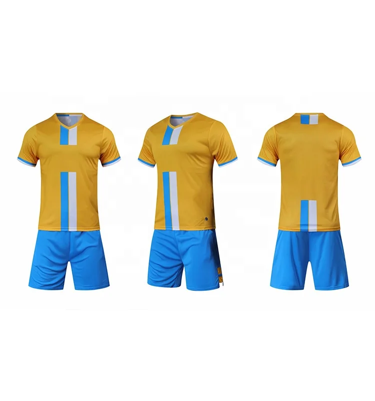 Wholesale Custom High-Grade Blank Football Uniform 100% Polyester