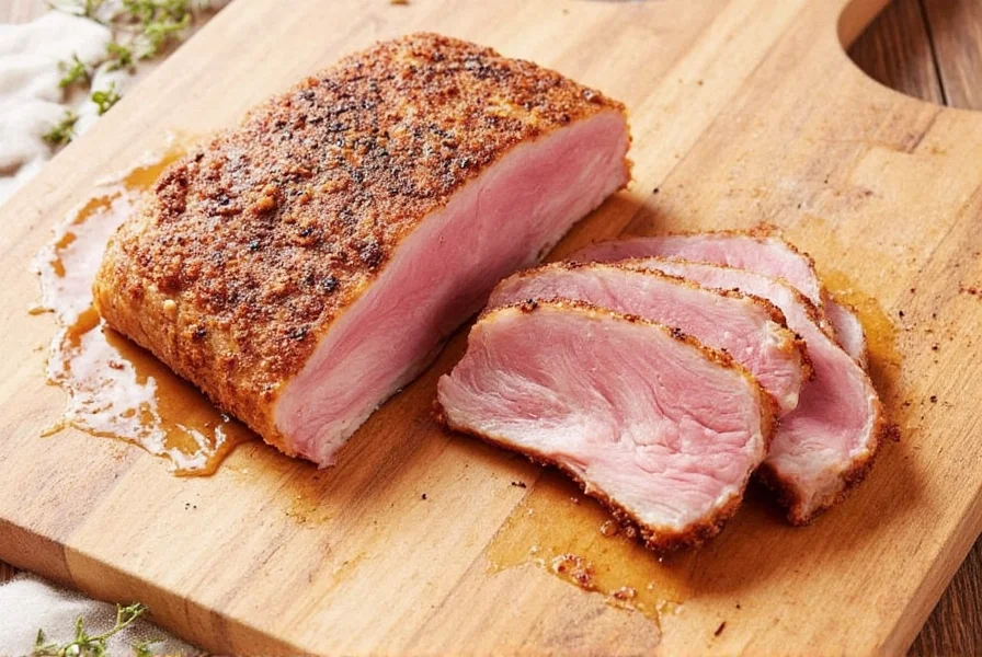 Grilled pork chops served with vegetables