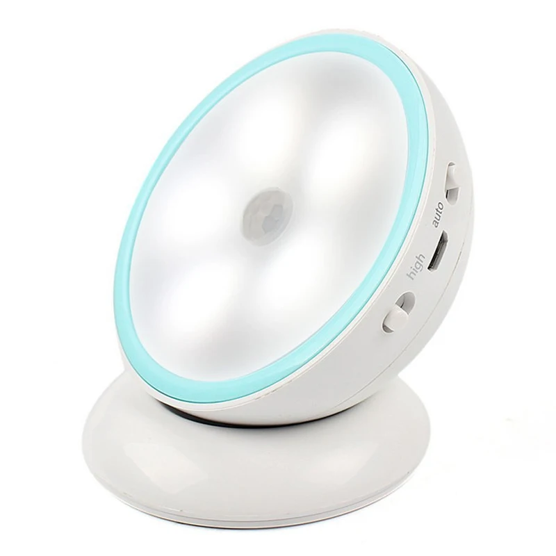 Amazon top sale Goldmore1 USB Rechargeable 360 Degree Rotation Magnetic Motion Sensor LED Night Light
