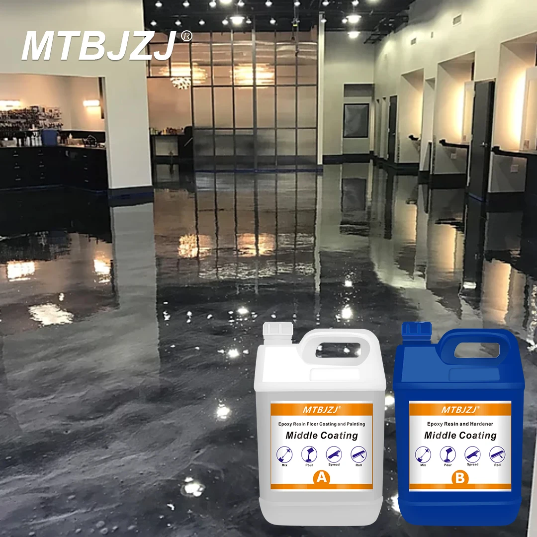 Mtb Applying With Squeegee Commercial Grade Epoxy Shop Floor Coating Buy Commercial Grade