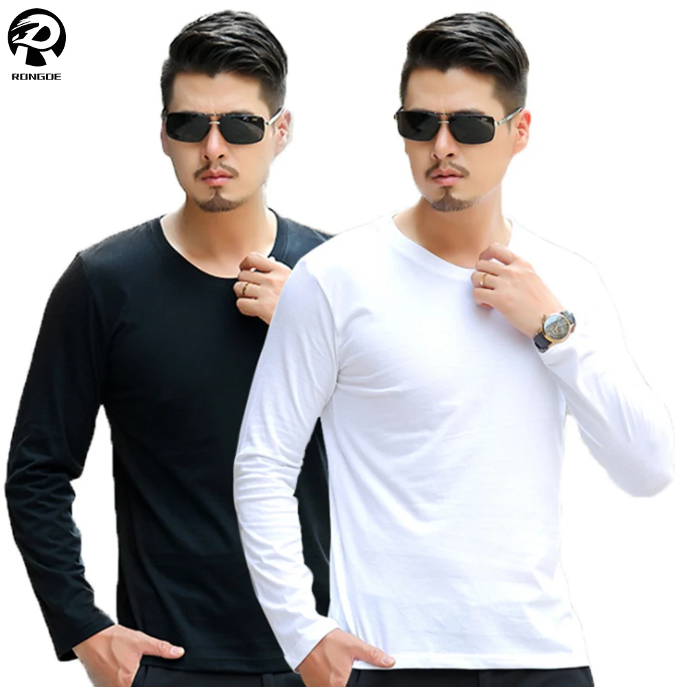

Premium cotton casual men long sleeve t shirt, Oem