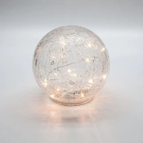 150mm Clear Crackle Glass Ball Lamp Shade For Lighting Cover - Buy ...