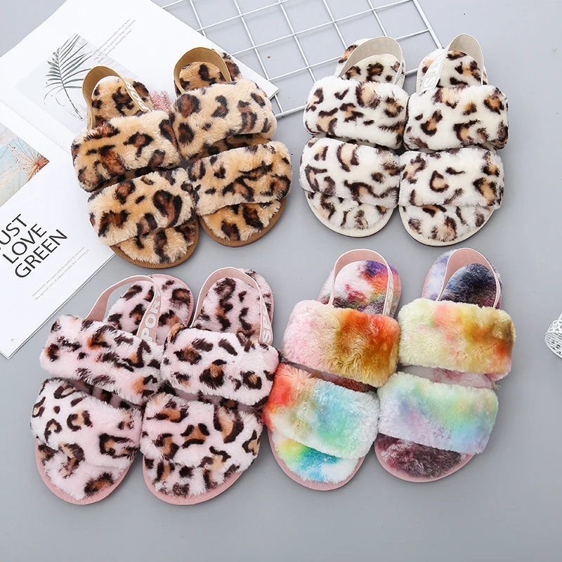 

wholesale custom soft House Indoor Slides winter slipper fur sandal fashion fur slippers for women