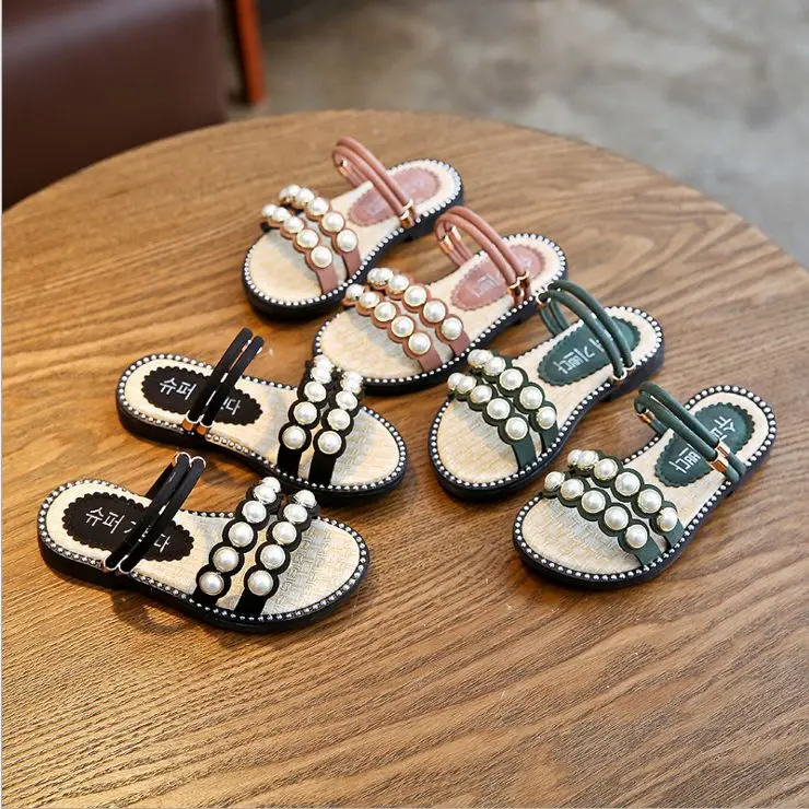 

Girls Summer Slippers Platform Artificial Leather Slippers Children Kids Girls Shoes Fashion Slippers