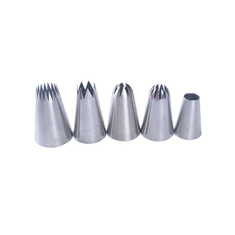 

Large 18/8 stainless steel icing tips baking decorating tools pastry cookies cupcake cake piping nozzles