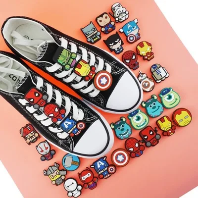 

Wholesale custom DHL/Fedex soft PVC rubber shoes lace charm kids cartoon, Customer's request