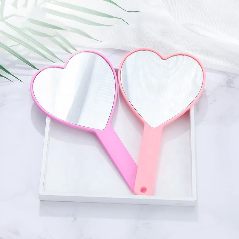 

Low MOQ LOGO Custom private label Heart-shaped Makeup mirror