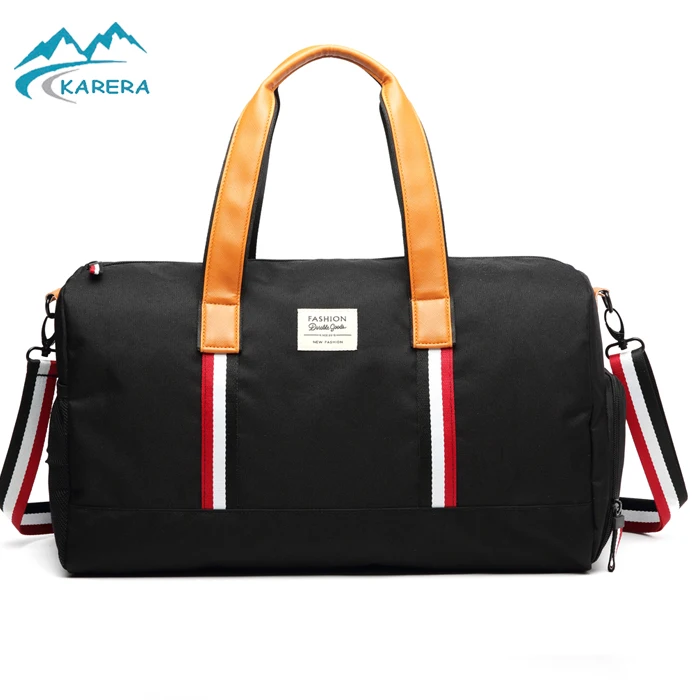 

Weekender Bags Canvas Leather Duffle Bag Overnight Travel Carry On Tote Bag with Shoe Pouch, 5 color