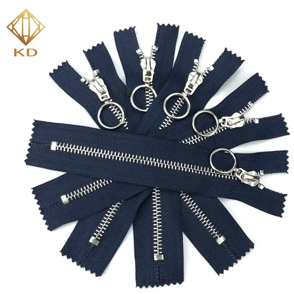

Wholesale Heavy Duty LIght Strong Metal #5 Zipper 20 cm For Jeans, Customer's color