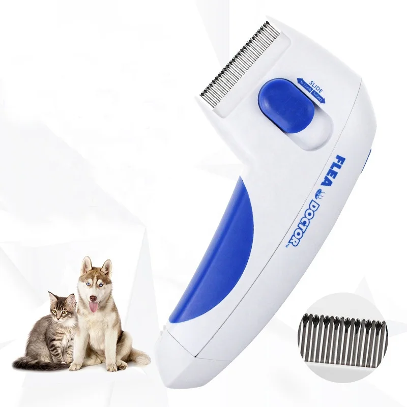 

Pet Electric Flea Comb Cat Dog Comb for Fleas Ticks Grooming Removal Tools Automatic Kill Lice Electric Head Brush Pets products