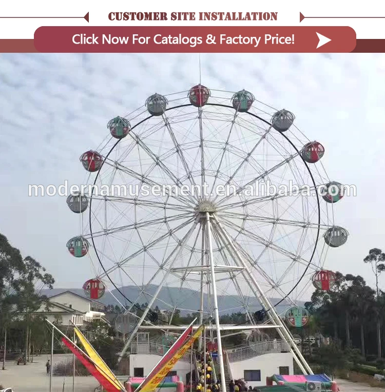 China amusement park fun ride mobile fiberglass cabin ferris wheel