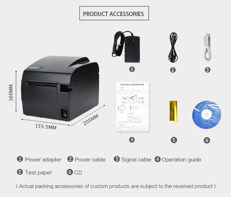 Waterproof Design Cheap Receipt Cheap Thermal Scangle Thermal Printer
