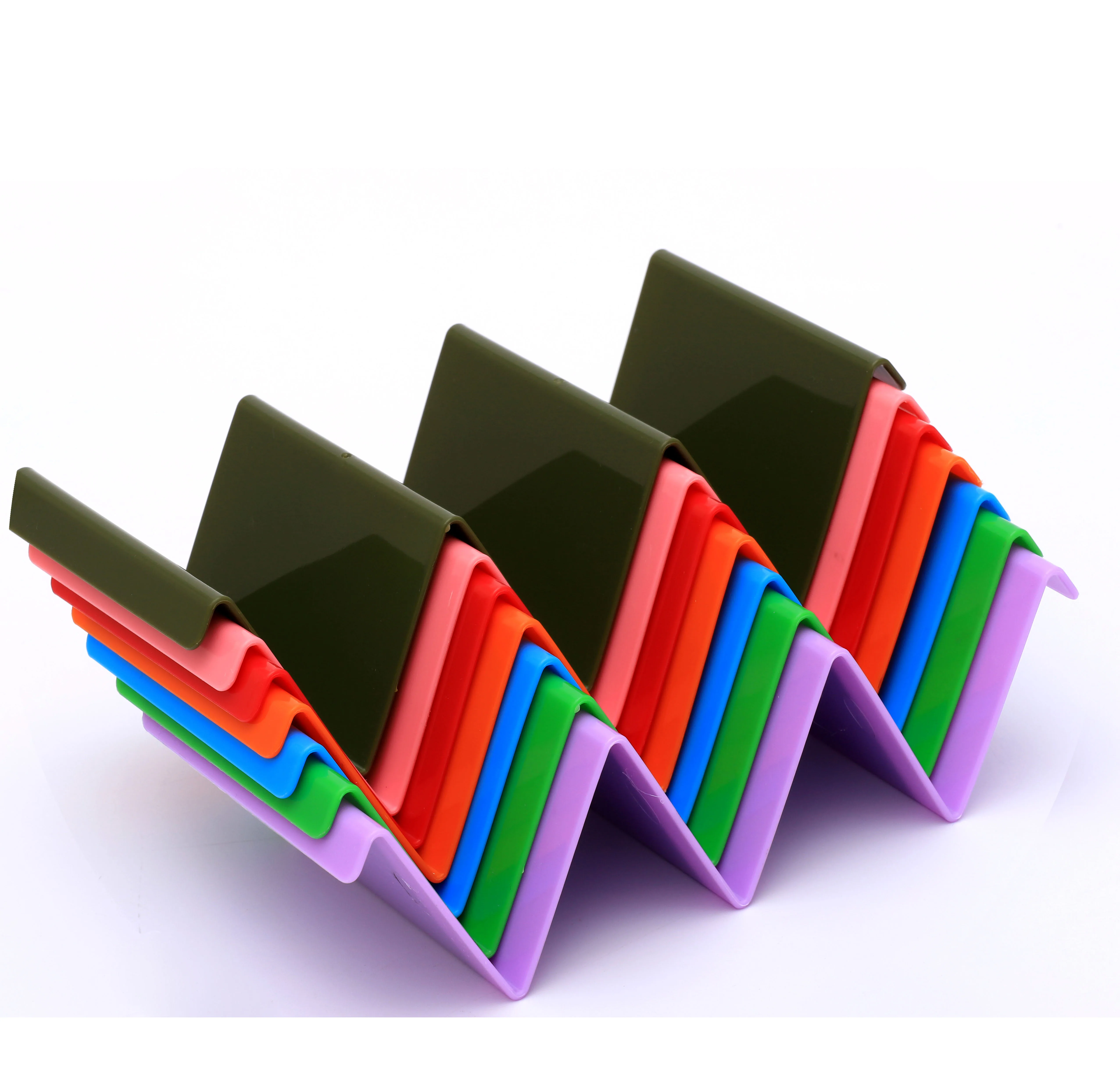 

Amazon hot 6 pack Taco plate Colorful Plastic Taco Holder, Multi color