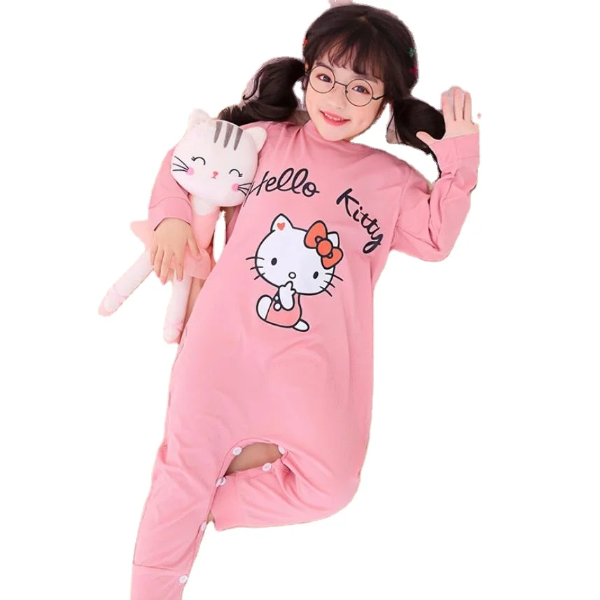 

Comfortable kids long sleeves sleepwear sets children cartoon jumpsuit girls' and boy's cotton pajama home clothes, Picture shows