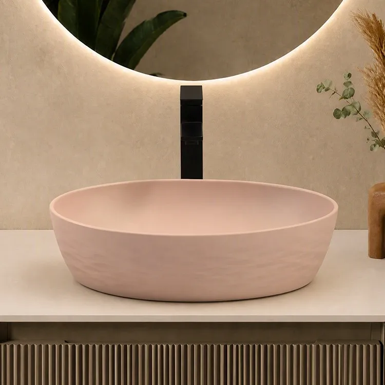 cream-colored-bathroom-sinks-9882-MT-036-front-elevation-woven-rhombus-flank-undulating-light-diffuse