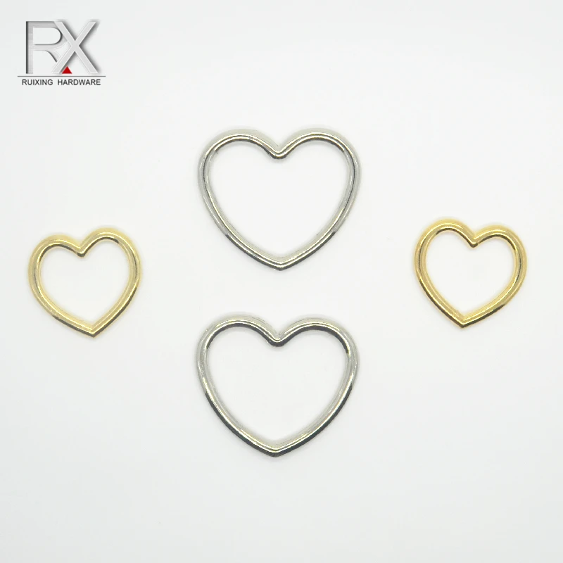 

wholesale zinc alloy heart-shaped ring metal love buckle heart-shape belt buckle heart buckle for garment handbag