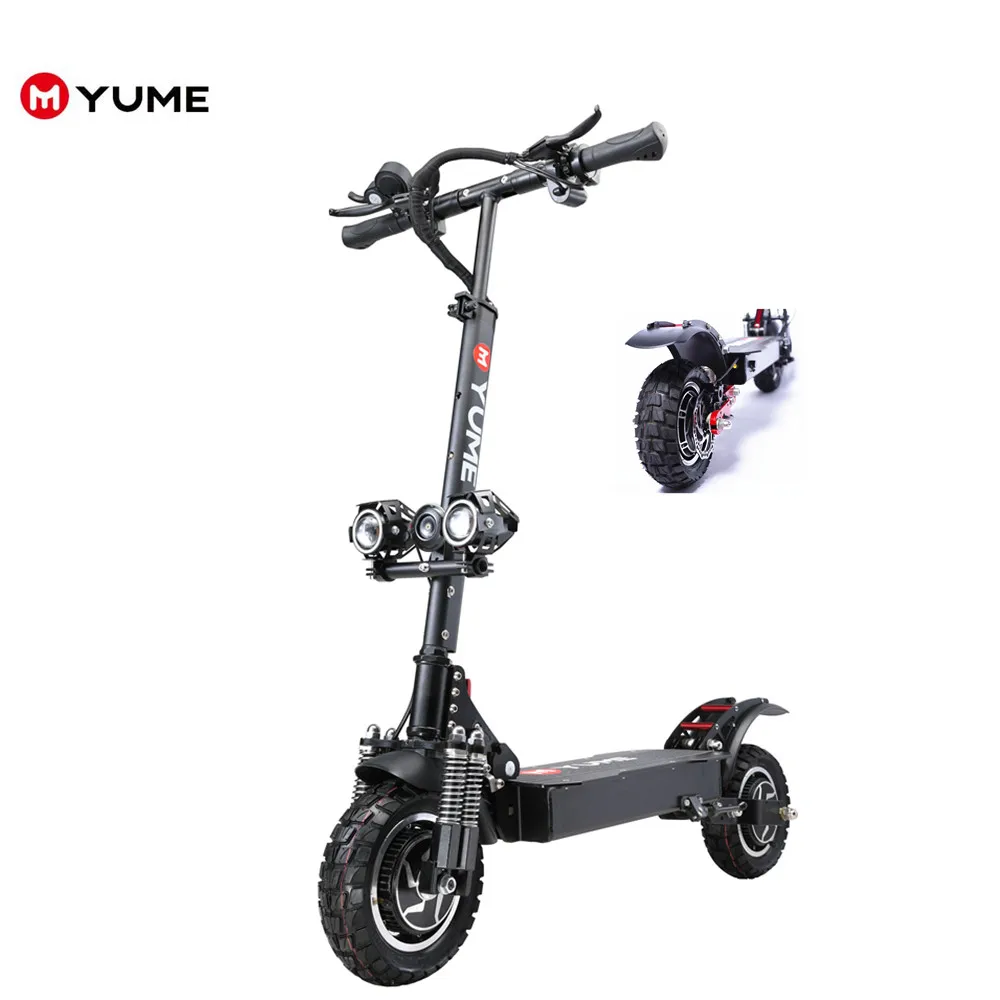 

Yume best quality china manufacturer electrico elektro scooter 52v 2400w 48v 1000w, Black for mini electric scooter