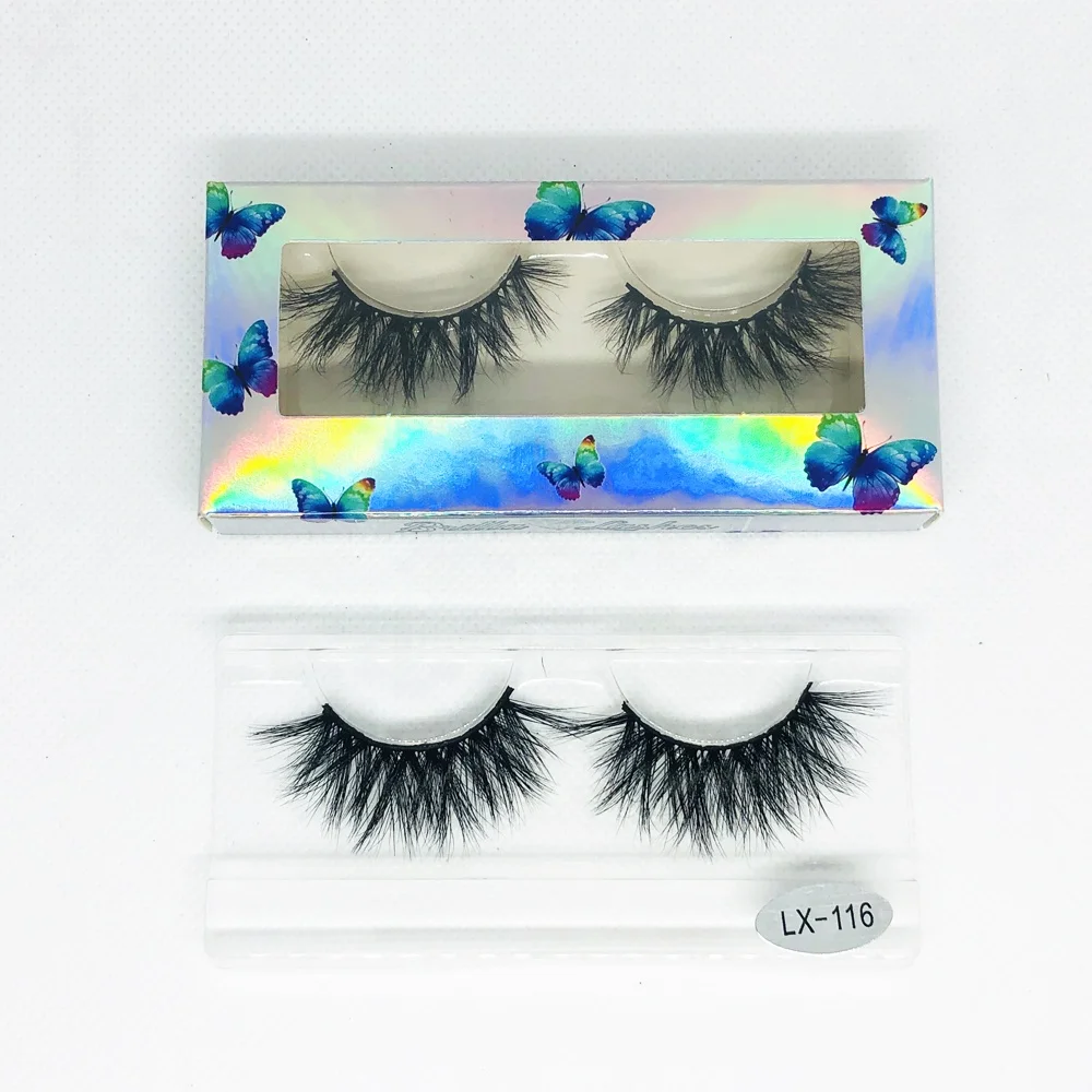 

Real Mink Eyelashes Wholesale Vendor Bulk 3D 25mm Mink Eyelashes 15mm 22mm Fluffy Strip 100% Luxury Mink Lashes