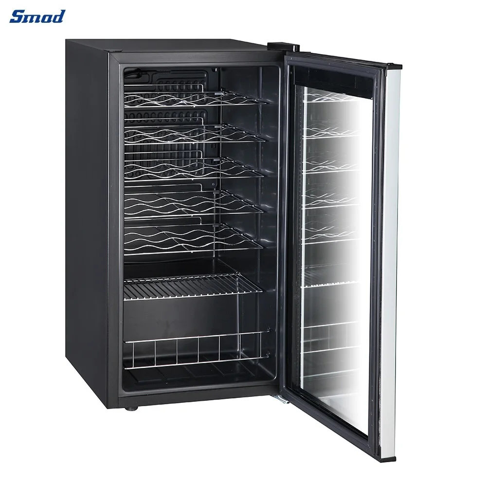 24 Bottles Wine Refrigerator,Fridge For Red Wine,Dual Zone Wine Coolers