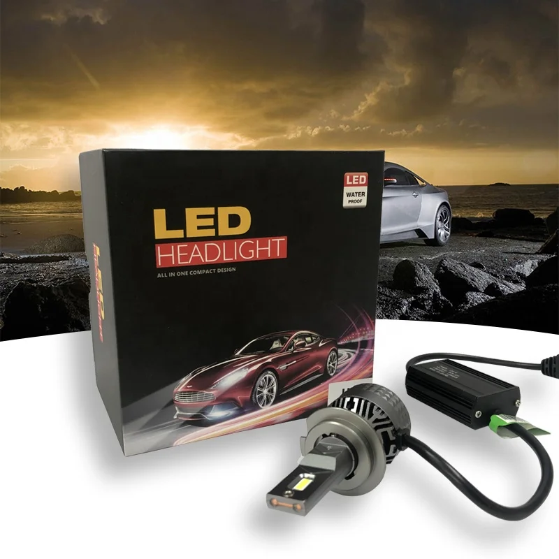 2020 Brand New Hi/Lo Beam For car 4300K/5500K Car Accessories LED & Laser Projector Lens Headlight with Laser tube bulb