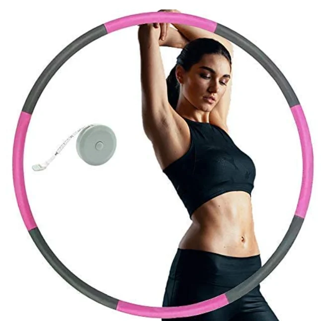 

Gym Removable Weighted Slimming Hula Ring Metal Stainlesssteel Fitness Hoop Bodybuilding Hula Hoops Durable Body Buliding CN;ZHE, Pink+gray, blue+gray, yellow+gray, green+grey, pink+blue