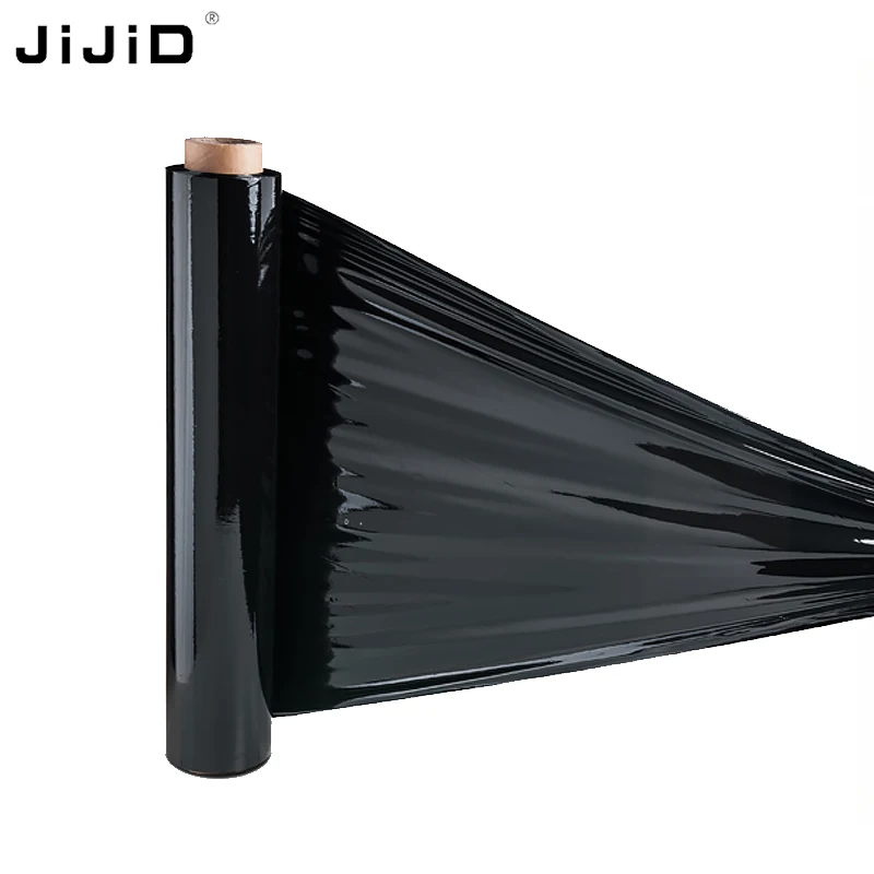 

JiJiD Hand Stretch Film Shrink Wrap 18" X 1500 Ft Black Plastic Wrap