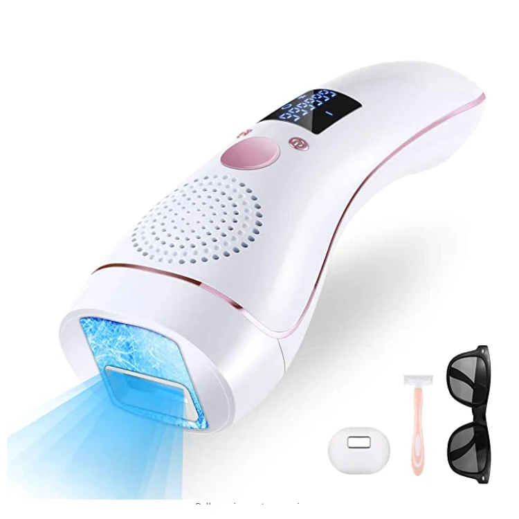 

Gubebeauty IPL ice freezing household full body laser hair removal depilator epilator ipl hair remover for men women with CE, White