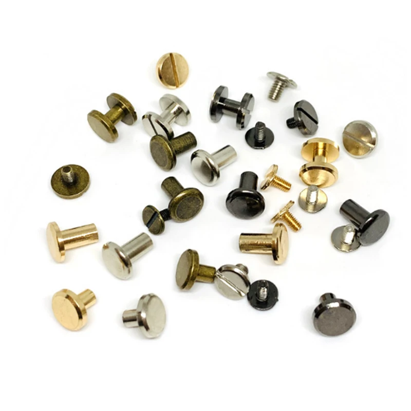 

5mm Chicago Binding rivet screws stainless steel Screw For Leather