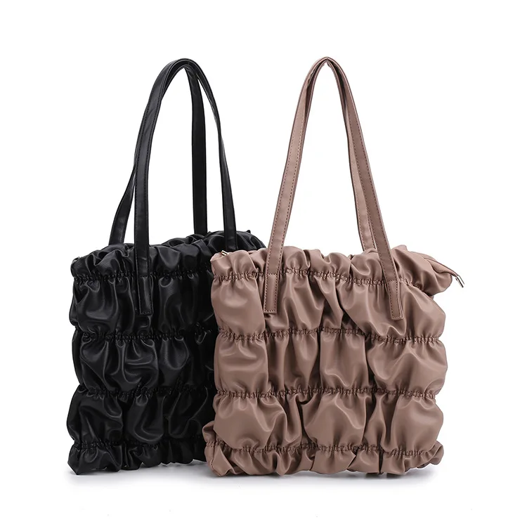 

Latest Fashion Drape Design Leisure PU Quality Women Ladies Handbag Shoulder Tote Bag